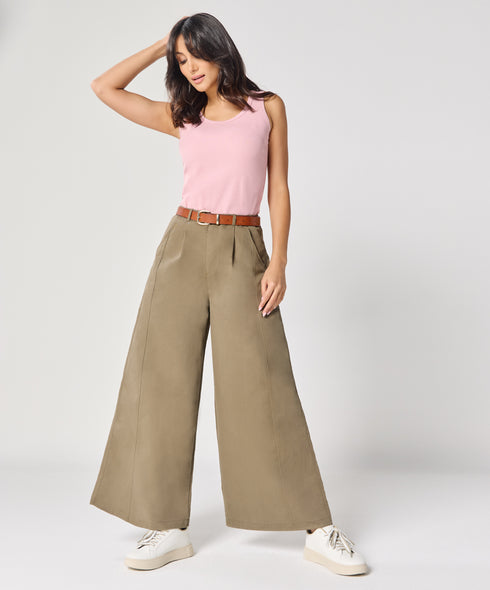 Salmon Pink Rib Cami Top